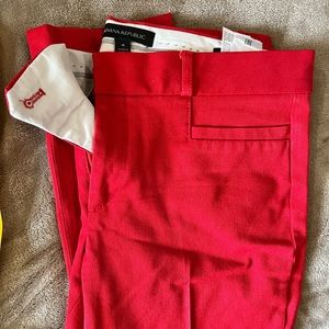 Red size 4 pants